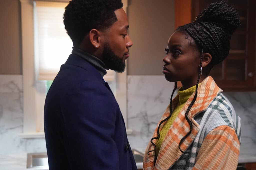 Emmett and Keisha's relationship is rocky in THE CHI Season 6 Episode 2
